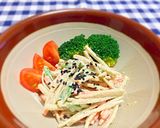 簡単定番！胡麻たっぷり新ゴボウサラダ作り方5写真