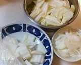 白菜と干し貝柱の中華風クリーム煮作り方1写真