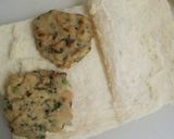 離乳食後期♪鯵ハンバーグのサンドイッチ作り方4写真
