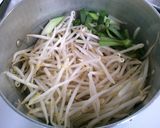 ネギ ニラ もやし、豆腐の ナンプラー煮作り方4写真