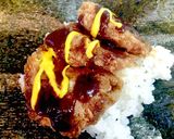 とんかつ☆おにぎらず作り方3写真