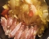 簡単！キャベツとチキンのトマト煮込み作り方4写真