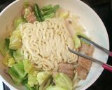 こく旨♡豚バラ味噌バターうどん作り方6写真