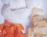 葉っぱも使うよ♬カブとなめこのお味噌汁♡作り方8写真