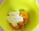 離乳食中期☆カボチャとりんごのデザート作り方2写真