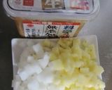 大根とジャガイモのダイスカットでお味噌汁作り方3写真