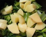 唐揚げ粉で♪鶏肉と小松菜のクリーム炒め作り方3写真