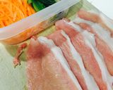 【てりたれ】お弁当に！野菜たっぷり肉巻き作り方1写真