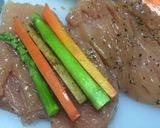 野菜が入った鶏ハム作り方4写真