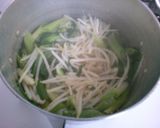 ネギ ニラ もやし、豆腐の ナンプラー煮作り方5写真