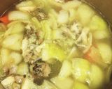 ブロッコリーまるごと使って鶏団子シチュー作り方7写真