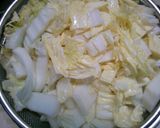 簡単 白菜 白滝 鶏しそ団子の ポン酢煮作り方1写真