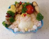 プリキュアの妖精パフのキャラ弁（≧∇≦）作り方5写真