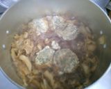 簡単 白菜 白滝 鶏しそ団子の ポン酢煮作り方7写真