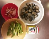 アスパラとアサリのタジン蒸し作り方1写真