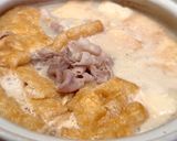 とろとろ温泉湯豆腐鍋　鶏か豚しゃぶで作り方3写真