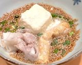 とろとろ温泉湯豆腐鍋　鶏か豚しゃぶで作り方4写真