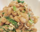 ｼｬｷﾄﾛ♡カブの葉とちりめんじゃこ納豆作り方9写真