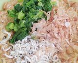 ｼｬｷﾄﾛ♡カブの葉とちりめんじゃこ納豆作り方8写真