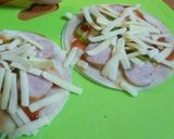 餃子の皮でチーズサンドピザ作り方2写真