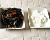 簡単！カッテージチーズとひじき煮の和え物作り方1写真