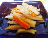 お弁当にも最適♪大根の皮のきんぴら作り方4写真