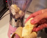 バナナ＆ブルーベリーヨーグルトスムージー作り方1写真