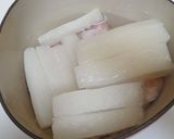 凍らせた大根＆鶏手羽元の粒マスタード煮作り方2写真