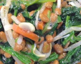 ほうれん草の納豆あえ 給食レシピ♪作り方5写真