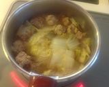 時短簡単☆ふわ鶏つくねと白菜のほっこり煮作り方6写真