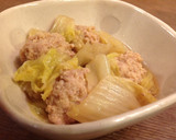 時短簡単☆ふわ鶏つくねと白菜のほっこり煮作り方7写真