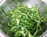 超簡単！油揚げとピーマンの塩炒め作り方2写真
