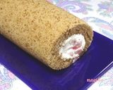 ◎コーヒーロールケーキ◎しっとりふわふわ作り方23写真