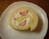 しっかりふわふわ イチゴのロールケーキ作り方15写真