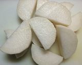 圧力鍋で手羽元と大根のさっぱり煮込み作り方1写真