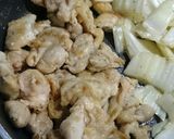 白菜と鶏モモ肉のクリーム煮作り方6写真