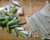 えのき 長ネギ とろろ昆布の お吸い物♪作り方1写真