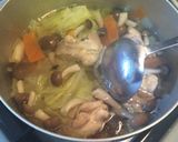 簡単あったか☆鶏肉のお鍋風スープ作り方7写真