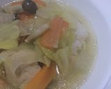 簡単あったか☆鶏肉のお鍋風スープ作り方9写真
