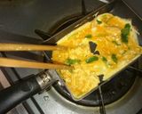 三つ葉の入った玉子焼き作り方3写真