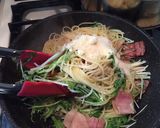 3分クック✿京水菜＆ベーコンご馳走パスタ作り方6写真