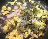 野沢菜の麺つゆガーリックパスタ♪作り方2写真