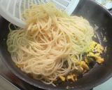 野沢菜の麺つゆガーリックパスタ♪作り方3写真