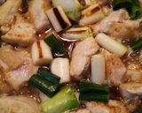 やわらか鶏むね肉と長ネギのあんかけ煮作り方4写真