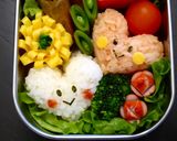 超簡単なバレンタイン弁当！ハートおにぎり作り方2写真