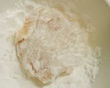 お弁当☺鶏胸肉で青海苔と桜えびのピカタ作り方2写真