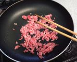 １人ランチ♪ひき肉でキムチ丼作り方2写真