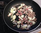 １人ランチ♪ひき肉でキムチ丼作り方3写真