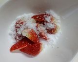 いちご白玉とバニラアイスいちごソースかけ作り方5写真