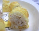 幼児食★チーズと薄焼きたまごの巻き寿司作り方6写真